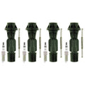 Set of 4 NGK Iridium IX Spark Plugs & Coil Boots for Mazda 3 6 CX-7 (2007–2009)