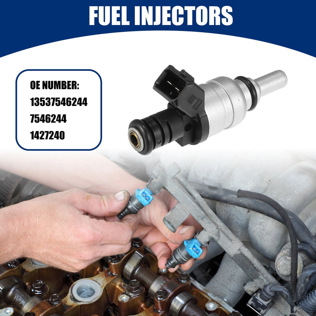 6 Pcs Fuel Injector for BMW 323i 2.5L (1998–2000) No. 13537546244/7546244