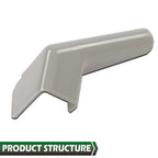 Set of 4 Tan RV Rain Gutter Spouts for Left & Right Sides