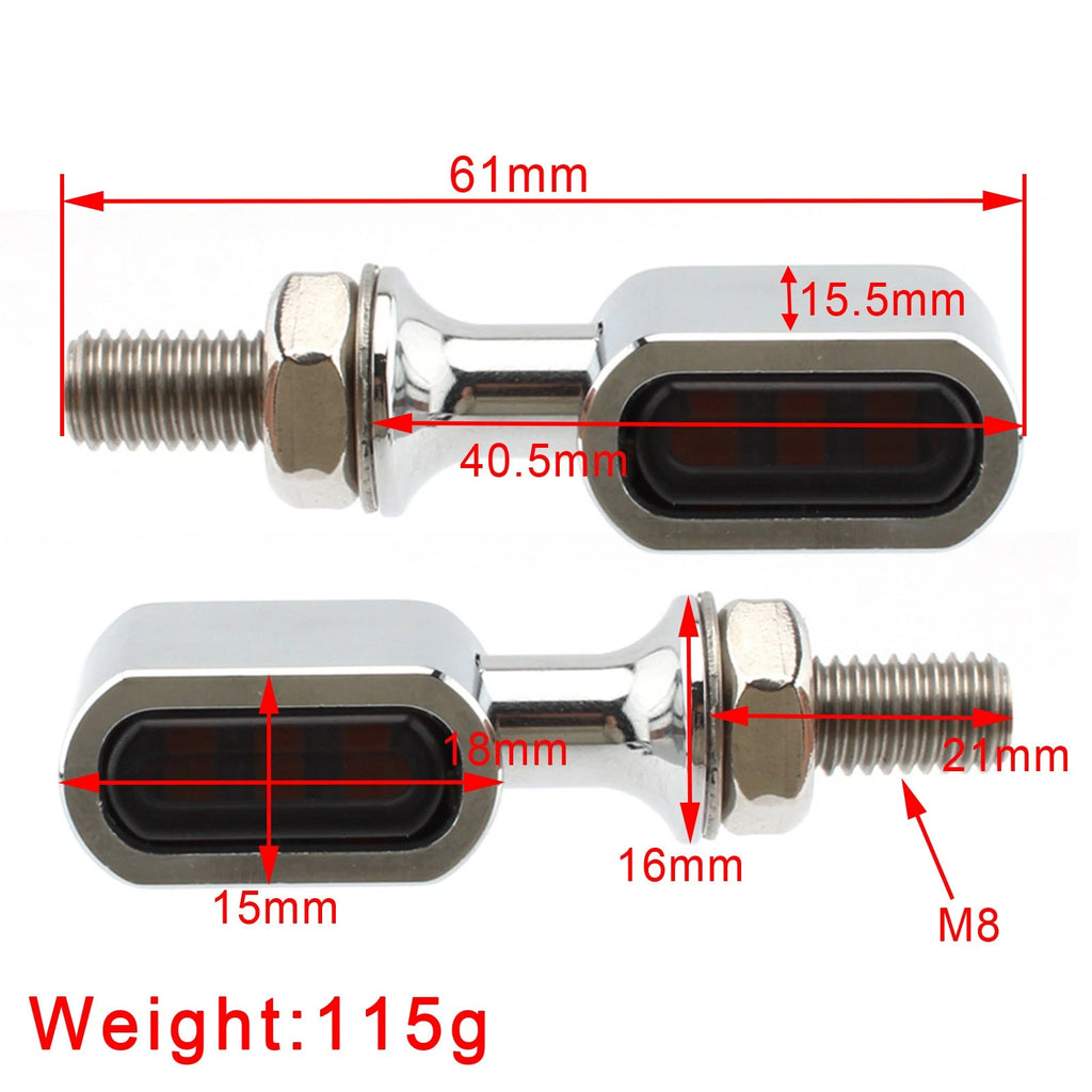LED Rear Mini Turn Signal Indicator for Harley Sportster Touring Dyna