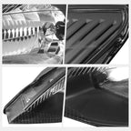 Headlights for Ford Focus (2003–2004) OE Factory Style Black Housing Clear Corner