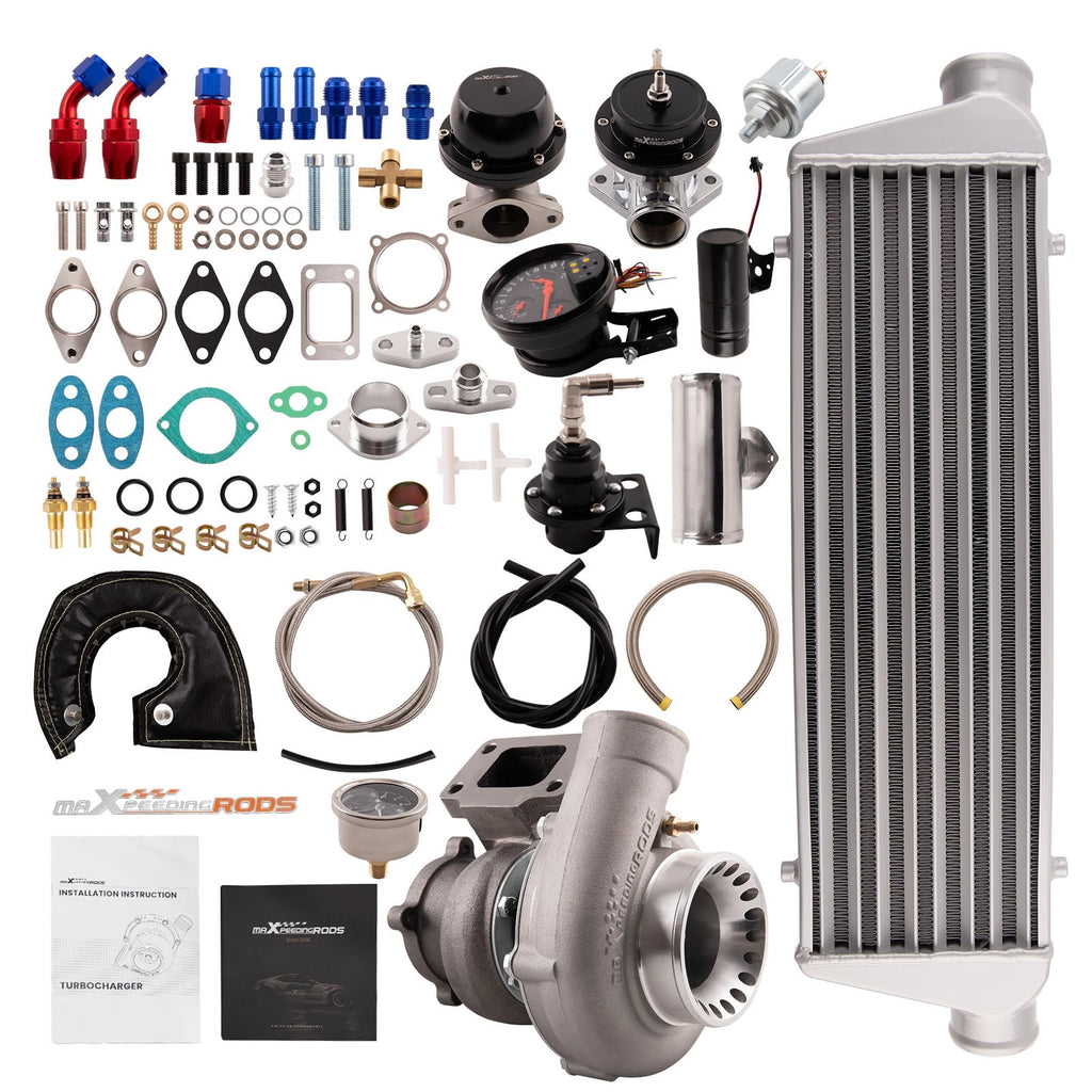 Universal Turbo Kit for 2.5-6.0L Engines (GT3582, Wastegate, BOV, Intercooler)