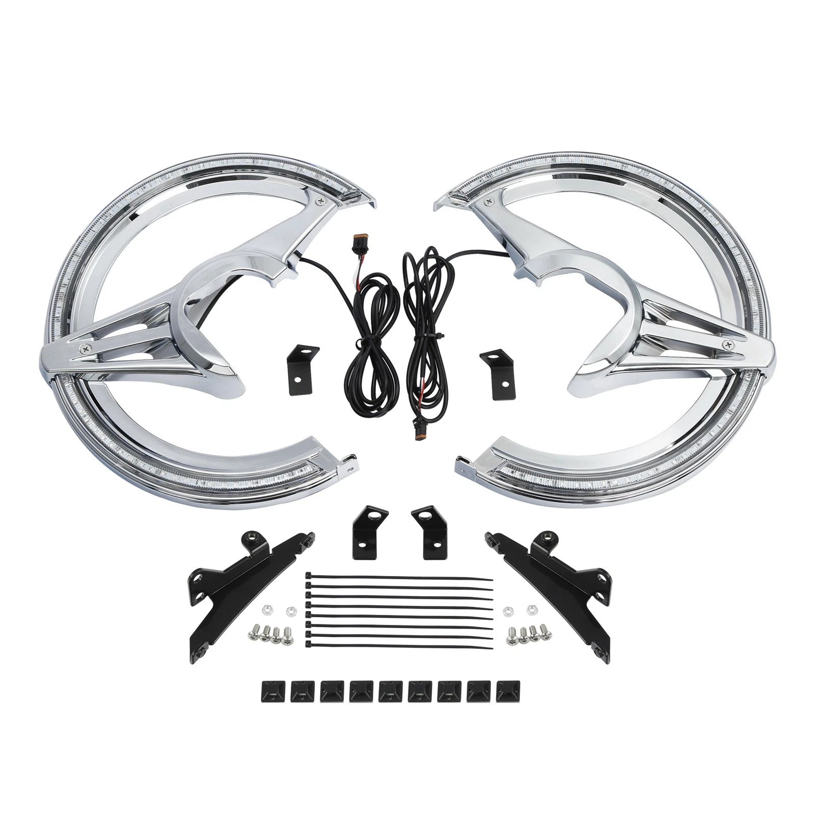 Brake Rotor Covers with LED Light for Honda Goldwing 1800 GL1800 (2018–2025)