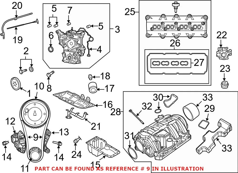Genuine OEM Front Engine Timing Chain for Chrysler 3500 Ram (2011–2018) 53022316AC