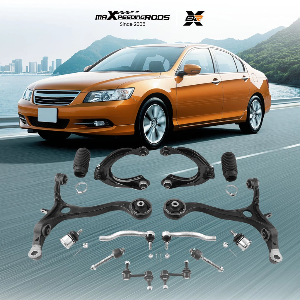Set of 2 Front Upper & Lower Control Arms for Honda Accord (2008–2012)
