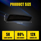 2PC Front LED Side Bumper Marker for Pontiac G8 GT/GXP (2008–2009) Smoked Amber