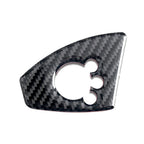 Carbon Fiber Black Interior Door Lock Button Cover Trim for Audi TT TTRS (2008-2014)