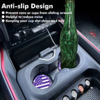 Colored American Flag Car Cup Holder Coaster for 4 Packs (2019-2025)