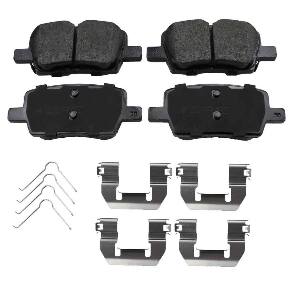 DuraGo Rear Rotors & Akebono ProACT Ceramic Brake Pads Kit for Acadia Blazer (2017–2023)