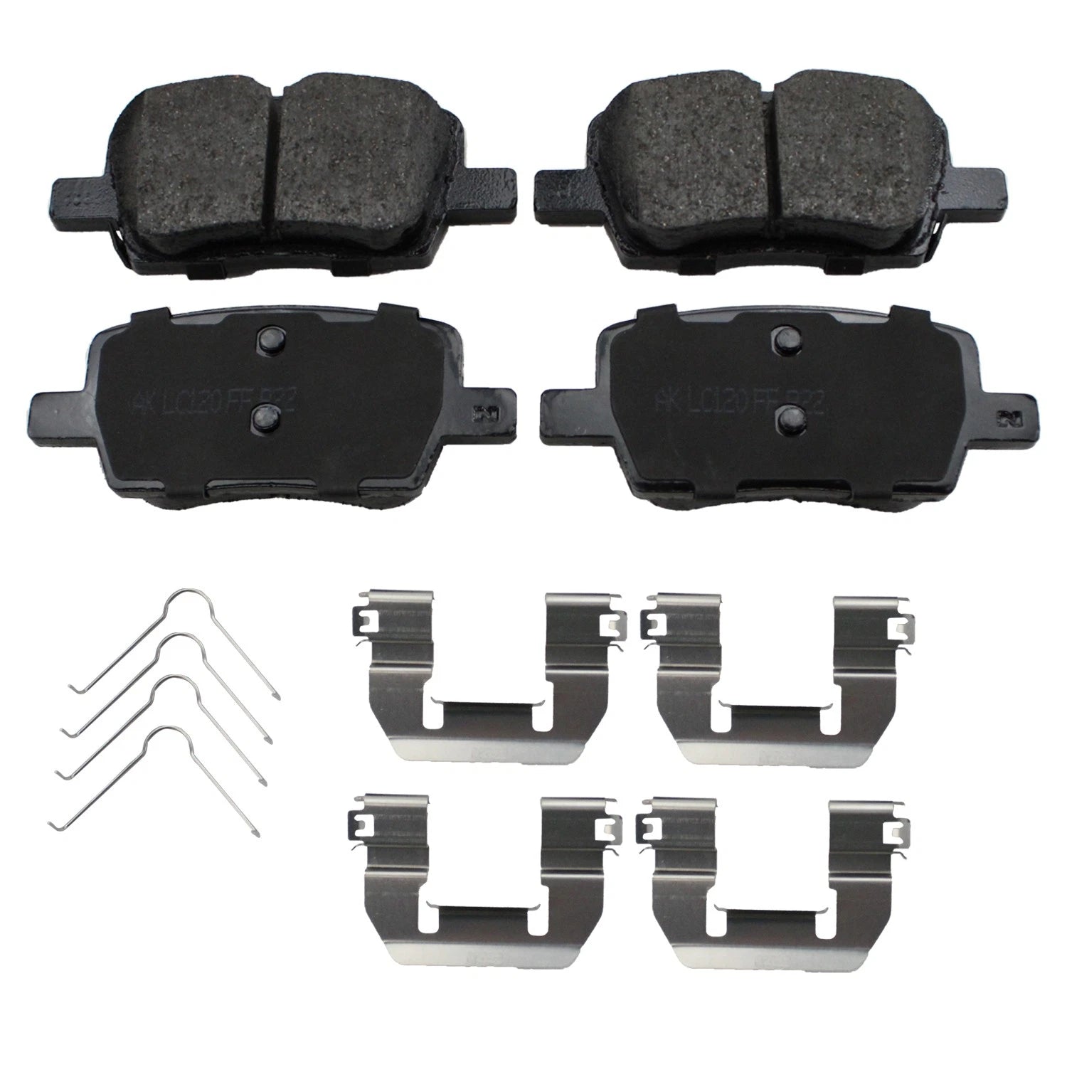 DuraGo Rear Rotors & Akebono ProACT Ceramic Brake Pads Kit for Acadia Blazer (2017–2023)