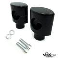 2" Tall Handlebar Risers for Harley Bobber Chopper (Paughco)