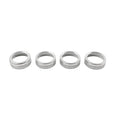 Silver AC Climate Control Ring Knob Trim for Toyota Tacoma (2016–2023)