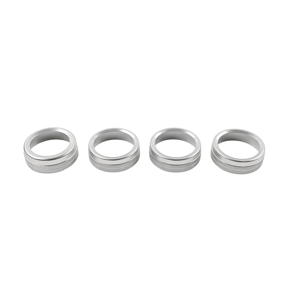 Silver AC Climate Control Ring Knob Trim for Toyota Tacoma (2016–2023)