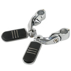 1 1/4" Short Angled Highway Engine Guard Footpegs for Harley Touring (2009-2023)