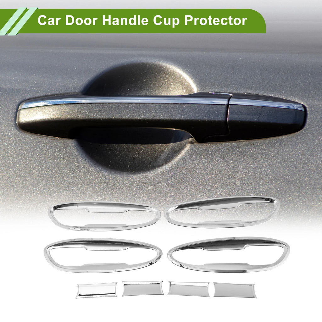 Set of 8 Chrome Door Handle Cup Protectors for Toyota Lexus ES 