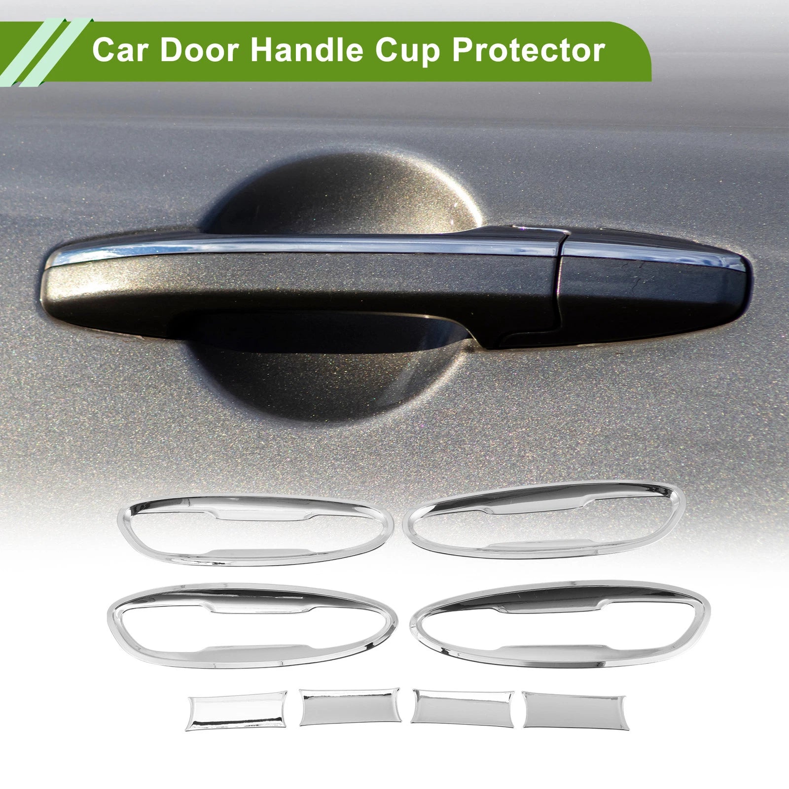 Set of 8 Chrome Door Handle Cup Protectors for Toyota Lexus ES 