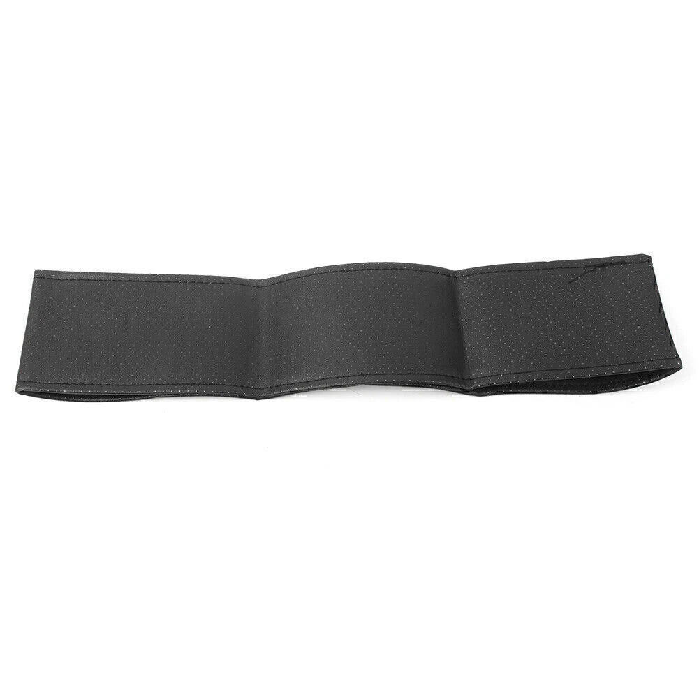 Leather Steering Wheel Cover for Car Truck (Universal Fit)