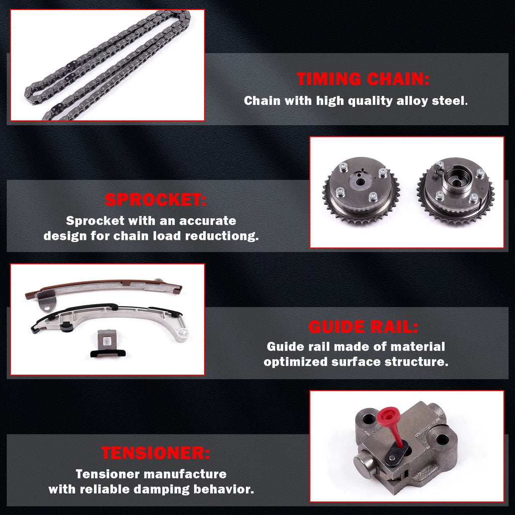 Timing Chain Kit for Toyota RAV4 Camry Highlander (2009–2014)