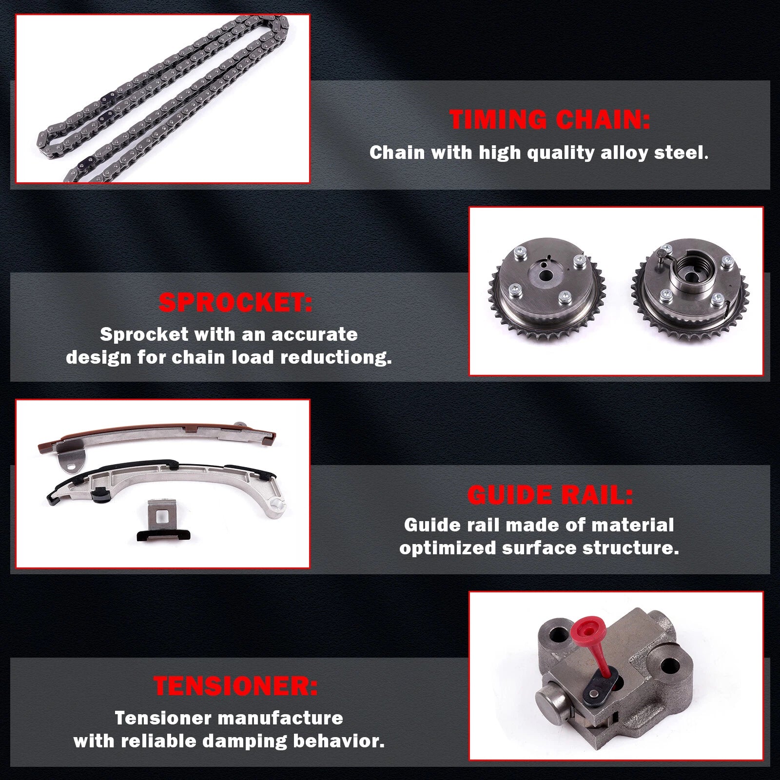 Timing Chain Kit for Toyota RAV4 Camry Highlander (2009–2014)