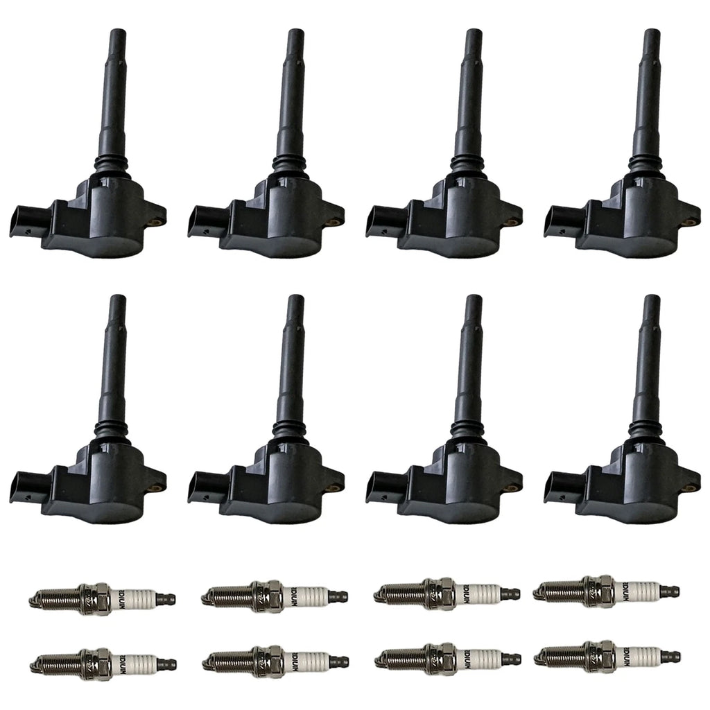 Set of 8 Ignition Coils & Iridium Spark Plugs for Mercedes-Benz E63 AMG (2010–2016)