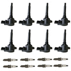 Set of 8 Ignition Coils & Iridium Spark Plugs for Mercedes-Benz E63 AMG (2010–2016)