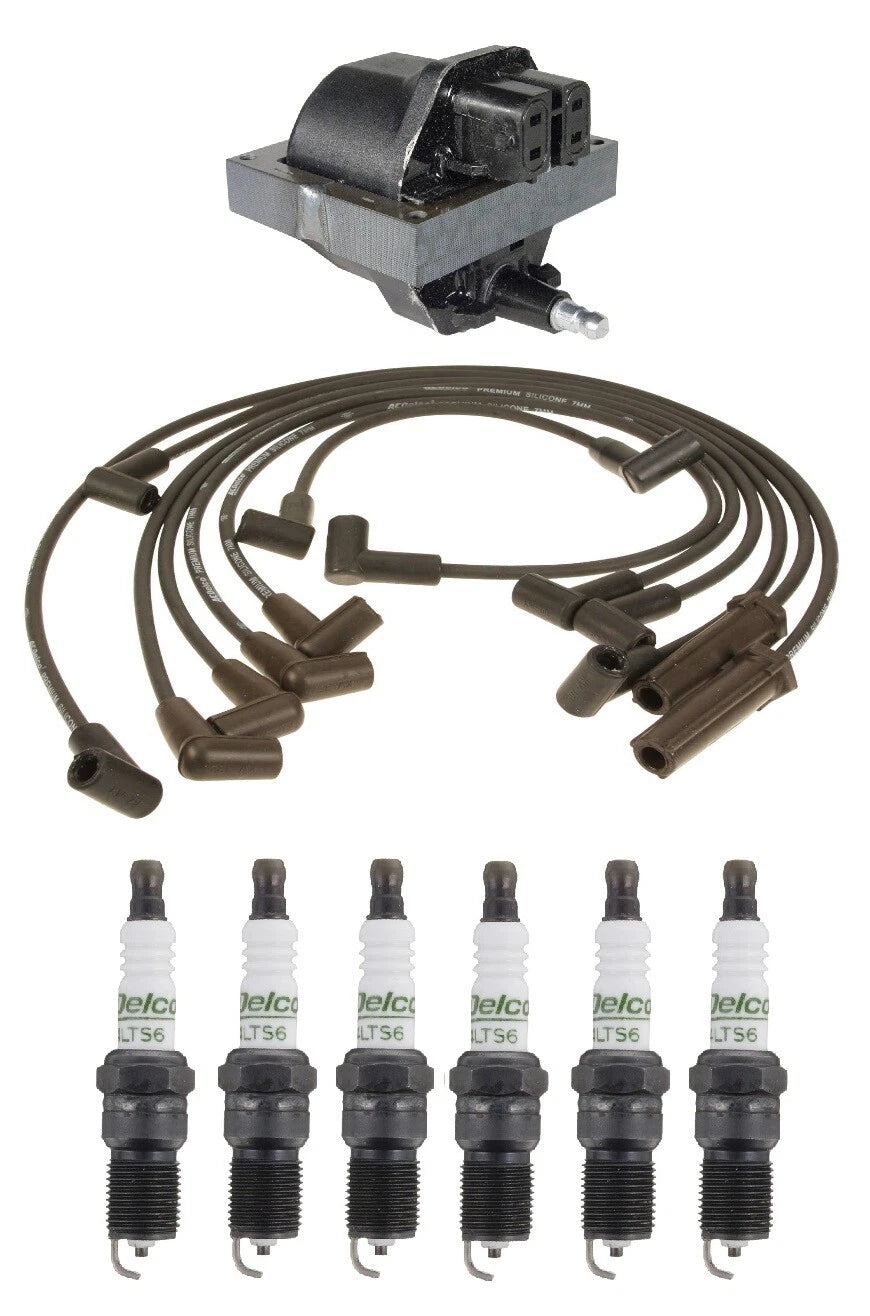 Ignition Wires & Spark Plugs Kit for Chevy G30 V6 (1996) - Gap 0.060"