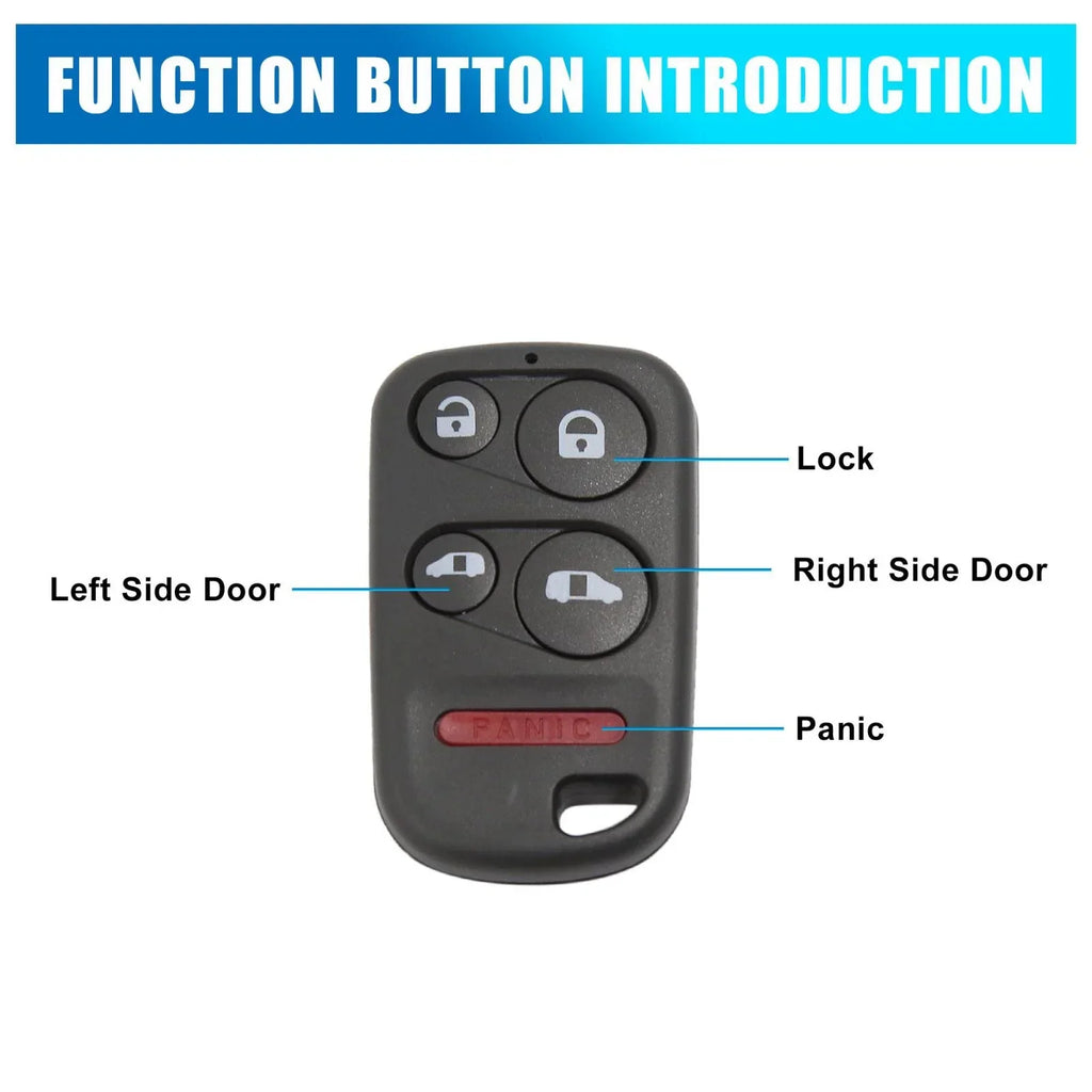 Car Replacement Key Shell Case for Honda Odyssey (1999-2004) 5 Button