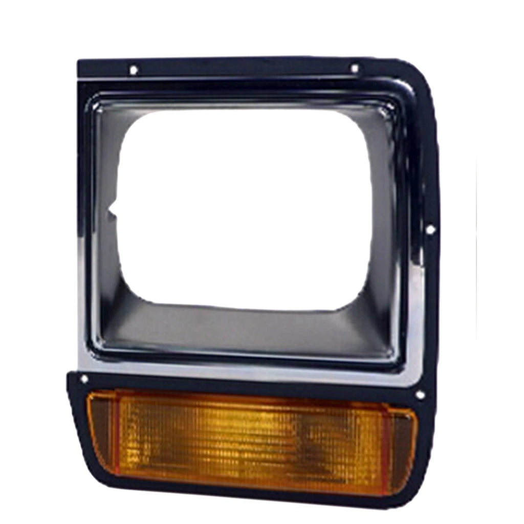 Headlight Assembly Replacement Amber Black Chrome Driver Side for Toyota