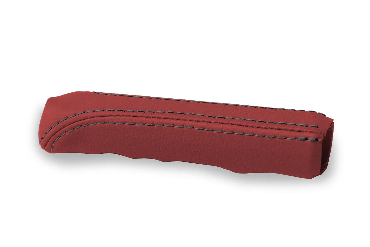 E Brake Boot Cover for BMW E30 (1984–1991) Leather Red Black Stitch