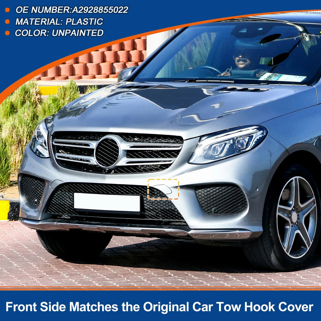 Tow Hook Cover for Mercedes-Benz GLE (2016–2023) No.A2928855022 Unpainted