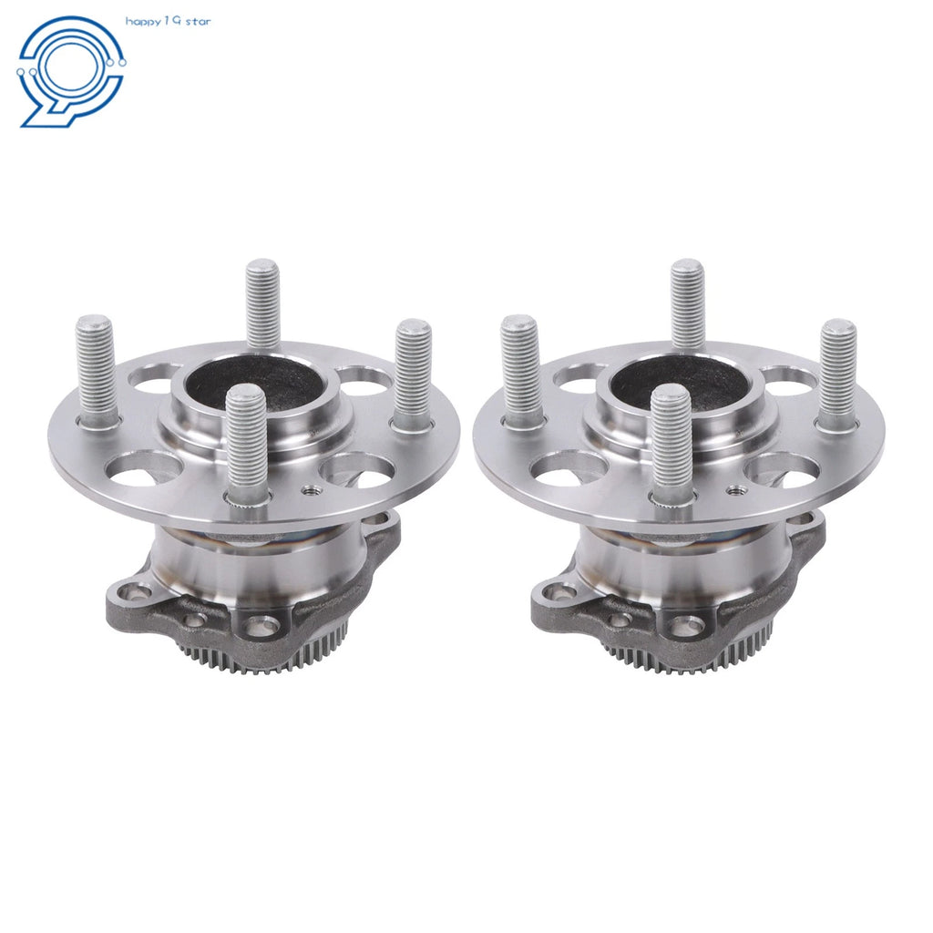 Pair Rear Wheel Bearings & Hubs for Hyundai Accent, Kia Rio (2012–2017)
