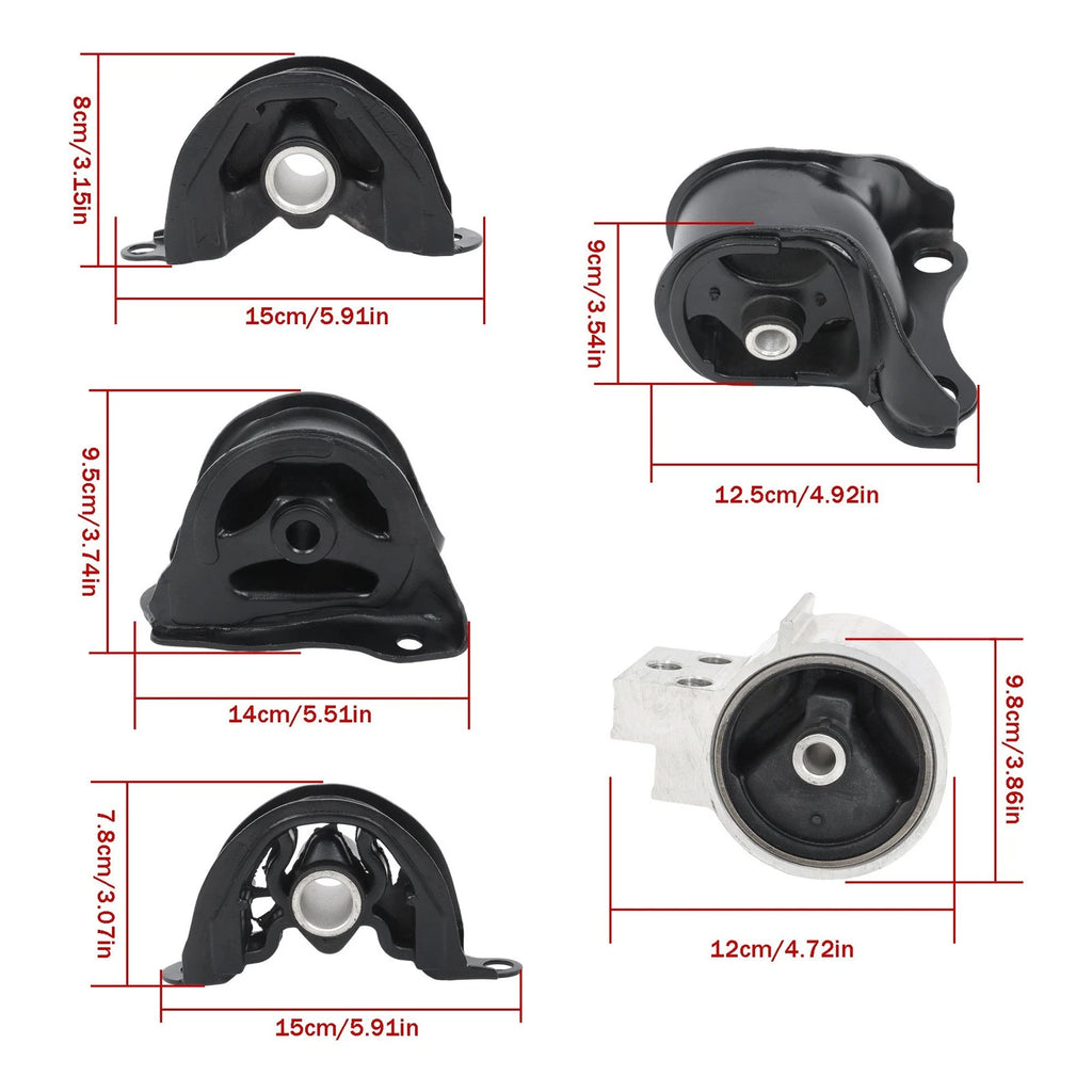 Set of 5 Engine Motor & Transmission Mounts for Acura Integra (1994–2001)