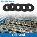 Set of 5 Oil Seal Rotary Shaft Seal Nitrile Rubber 25x62x5mm