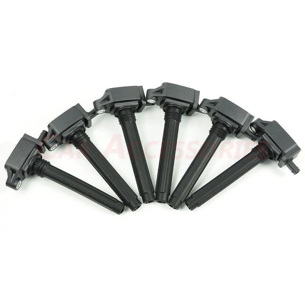 6-Pack Ignition Coil & Iridium Spark Plug for Dodge Jeep Ram (UF648)
