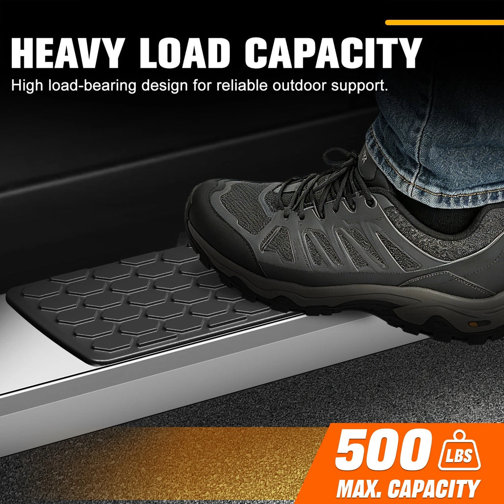 Set of 2 Honeycomb Step Pad Running Boards for Silverado/Sierra (2007–2019)