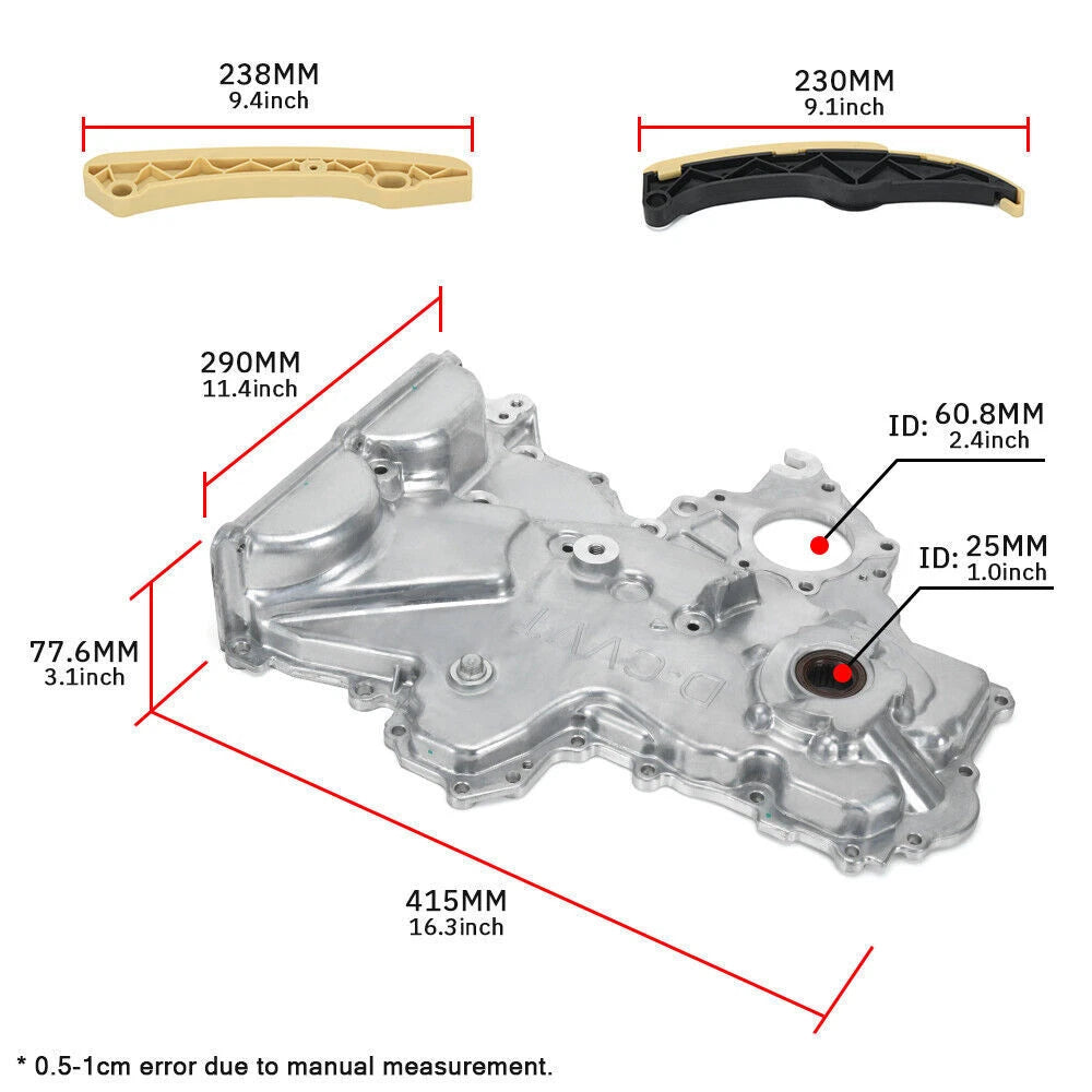 Timing Chain Kit + VVT Gear + Oil Pump Cover for Hyundai Veloster Elantra (2012–2021)