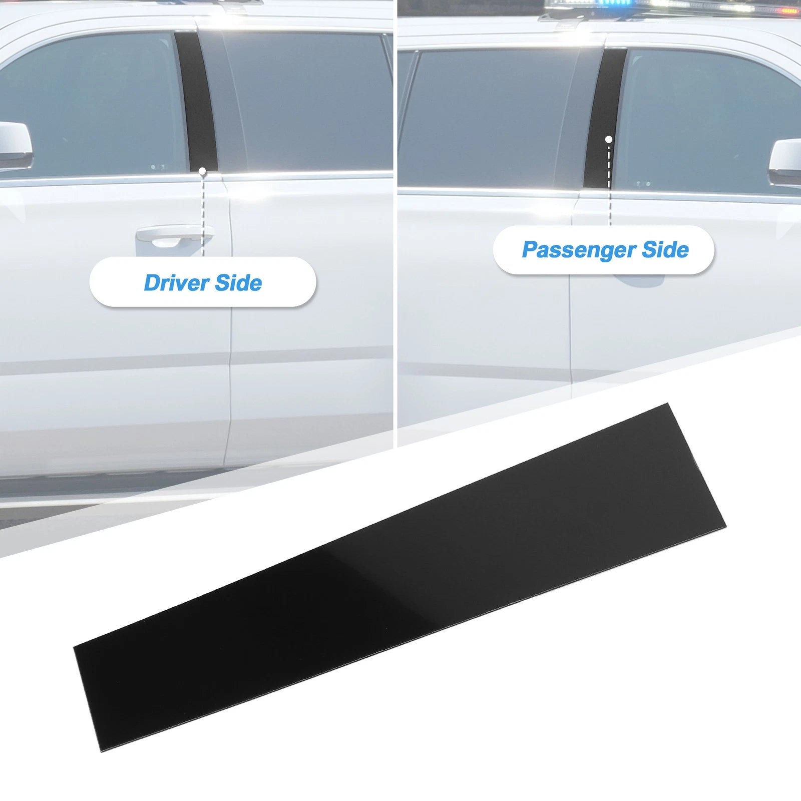 6Pcs Windshield B Pillar Trim for VW Jetta (2006–2010) Black