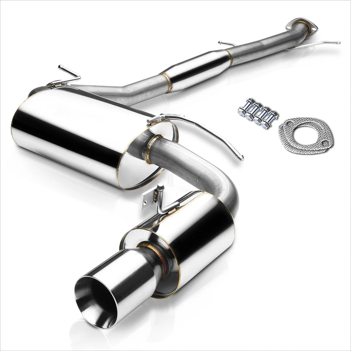3.5" Rolled Tip Catback Exhaust Muffler for Mazda Miata MX-5 (1990–1997)