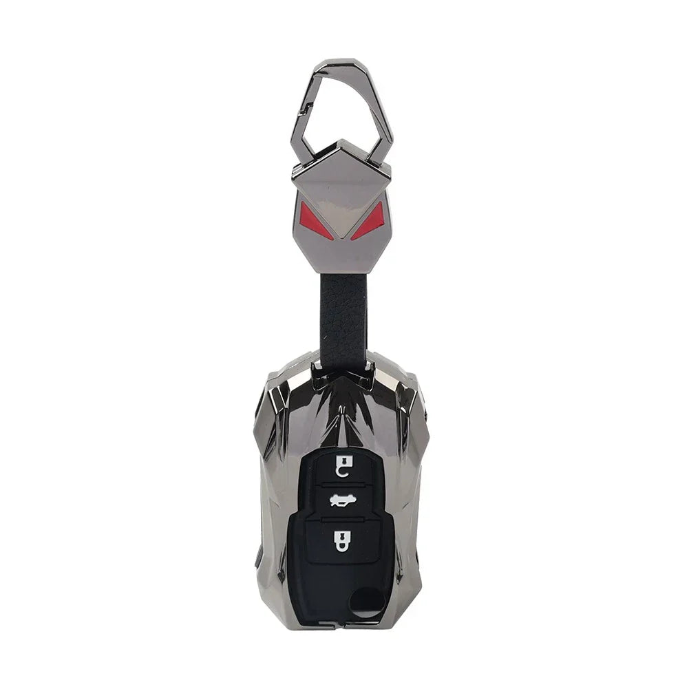Black 3-Button Key Fob Cover for Skoda Octavia (2001-2013)