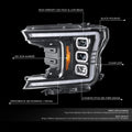 Switchback Sequential LED Headlights for Ford F-150 (2018–2020)