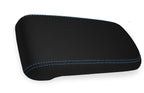 Console Lid Cover for Chevrolet Colorado (2015–2022) Carbon Fiber Blue Stitch