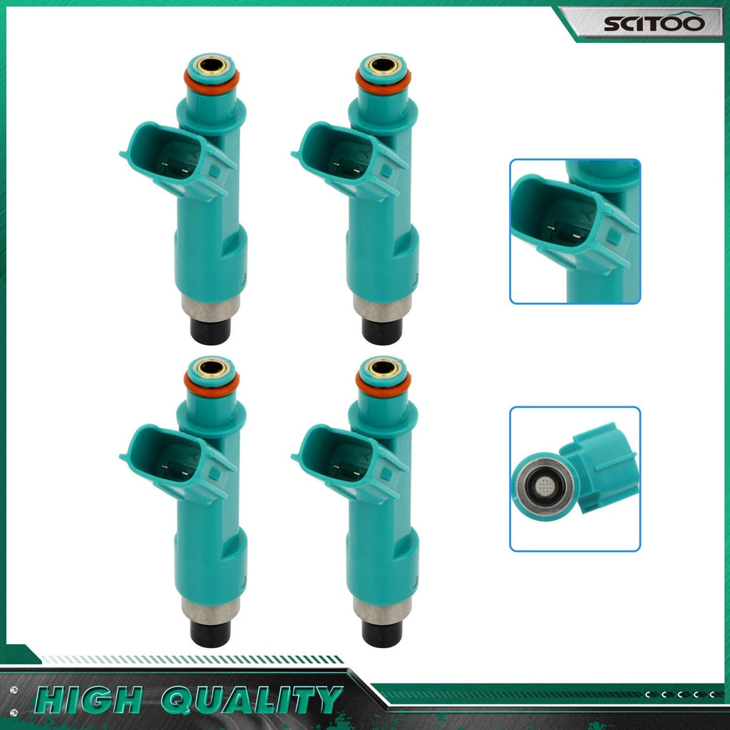 Set of 4 Fuel Injectors for Toyota Corolla Camry Highlander Matrix RAV4 2.4L
