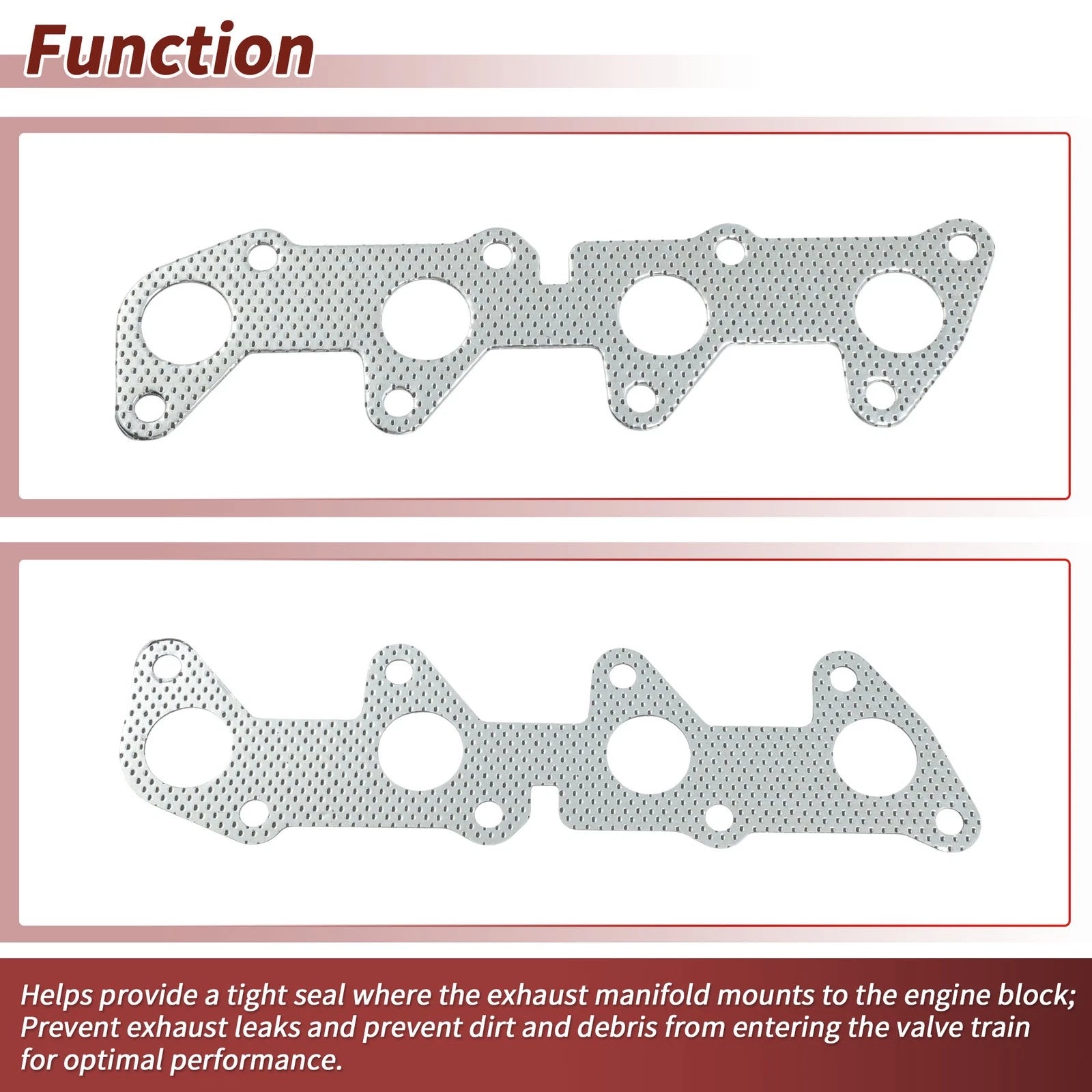Exhaust Manifold Header Gasket for Hyundai Amica/Atoz (1998–2007) No.2852102503