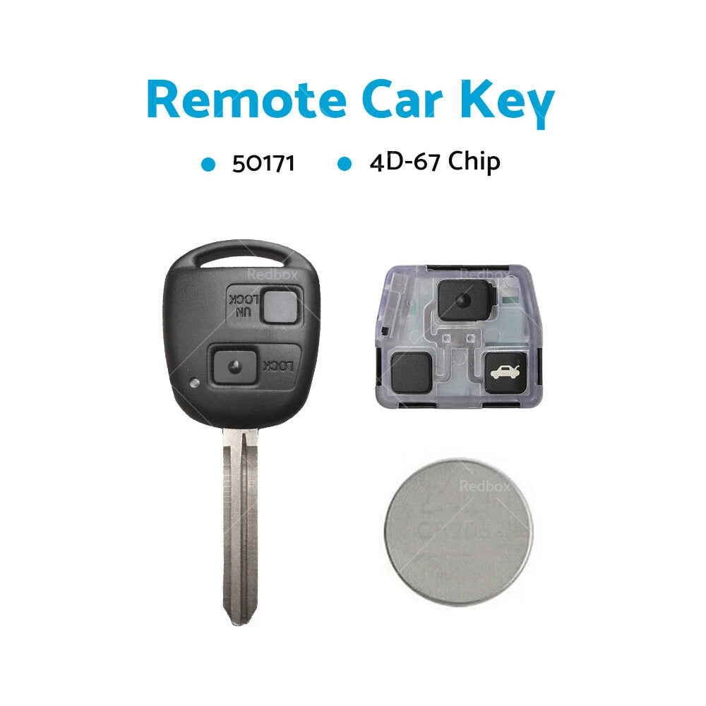 Remote Car Key 50171 4D-67 Chip for Toyota Prado 120 RAV4 Kluger Tarago (2003–2009)