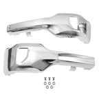 Front Bumper Face Bar with Fog Light Hole Chrome for Chevy Silverado 1500 (2016–2019)