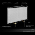 OE Style Aluminum Cooling Radiator for Honda CR-V Element (2002–2006) DPI2443