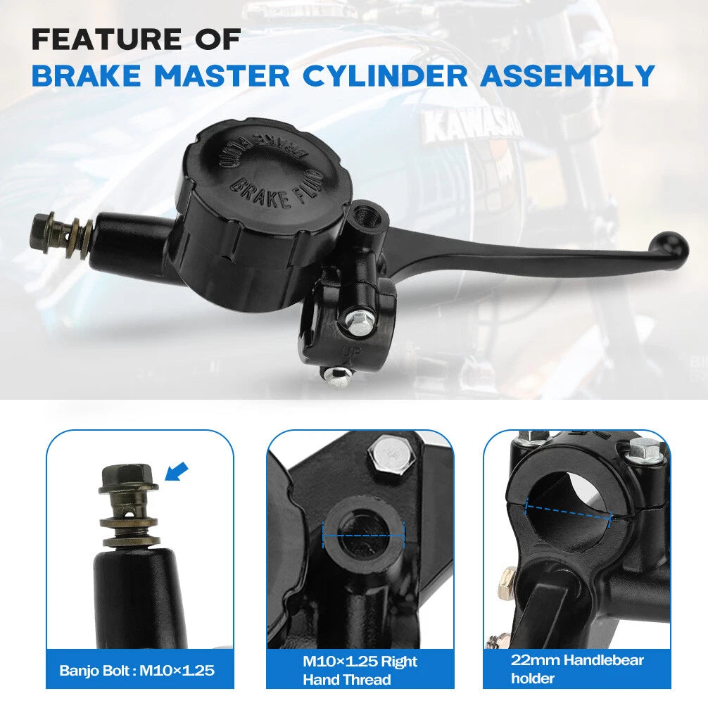 Front Brake Master Cylinder for Kawasaki H1 H2 KH400 KH500 S2 S3 Z1 (1971–1977)