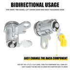 Front Pair Door Lock Cylinders Set with 2 Keys for Toyota Tacoma (1995â2004)