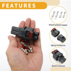 2 Pin Engine Cooling Fan Motor Connector Plug for Ford 