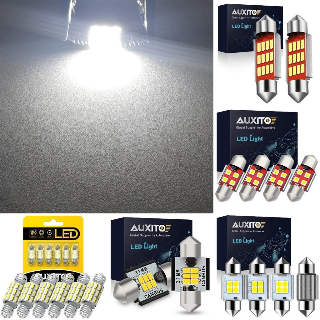 2X AUX 31MM-41MM LED Interior Dome Light Bulbs for Honda BMW (x2/x4/x6)